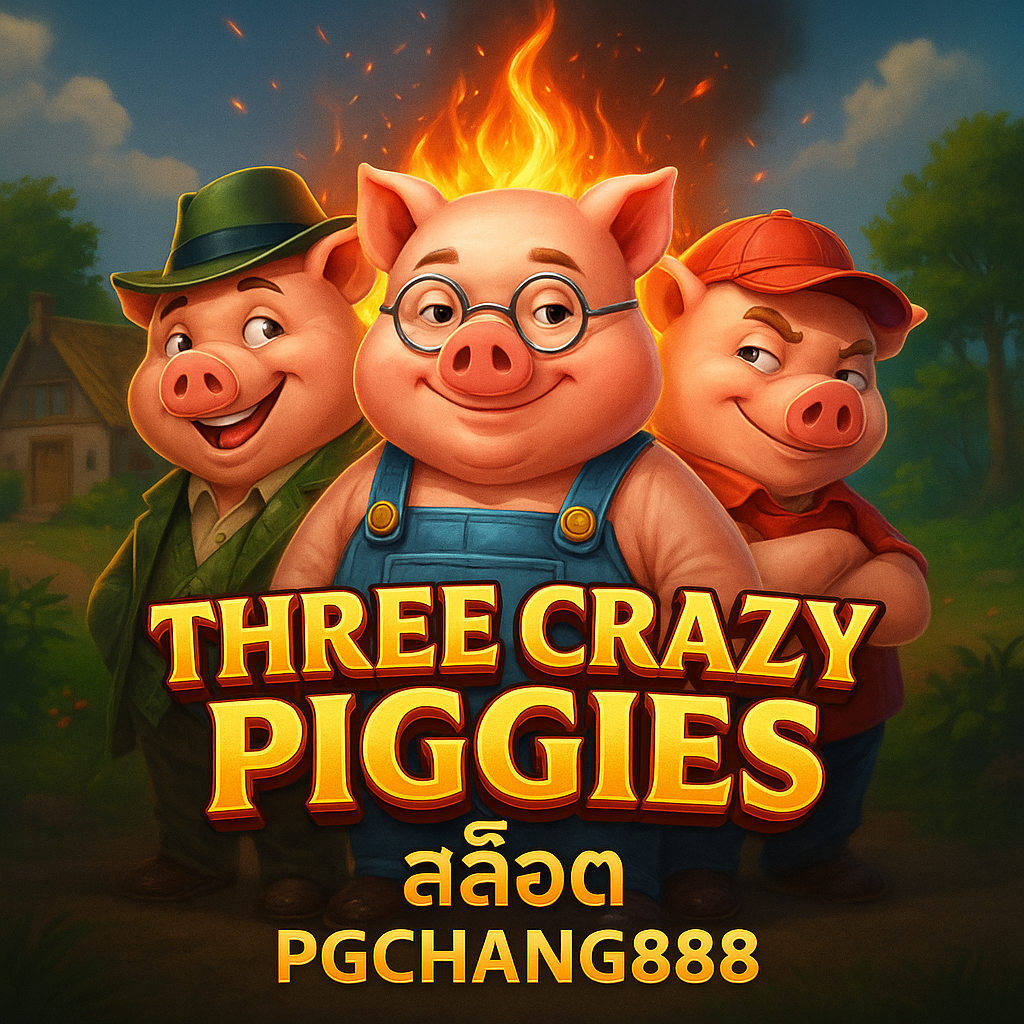 THREE CRAZY PIGGIES – สล็อตหมูสามตัวสุดฮาจาก PGCHANG888