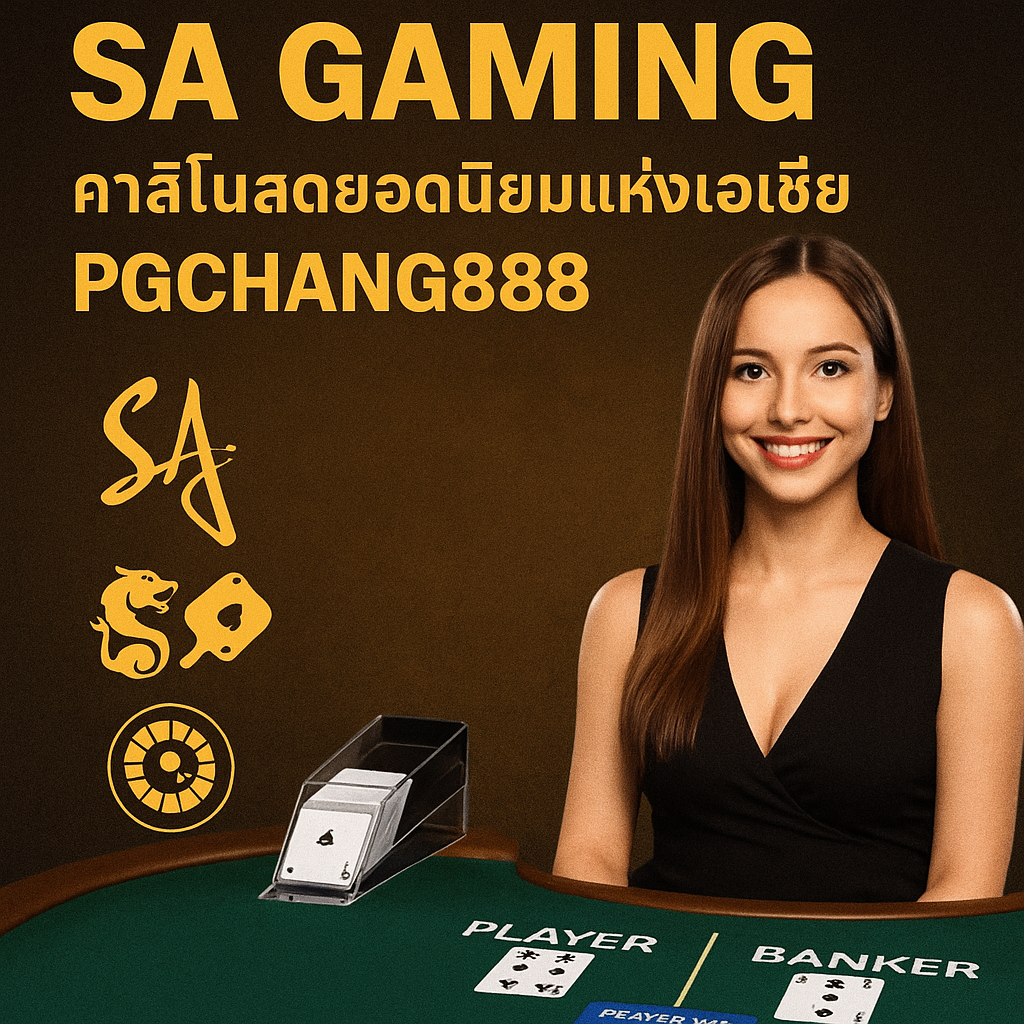 SA GAMING คาสิโนสดยอดนิยมแห่งเอเชีย ผ่าน PGCHANG888