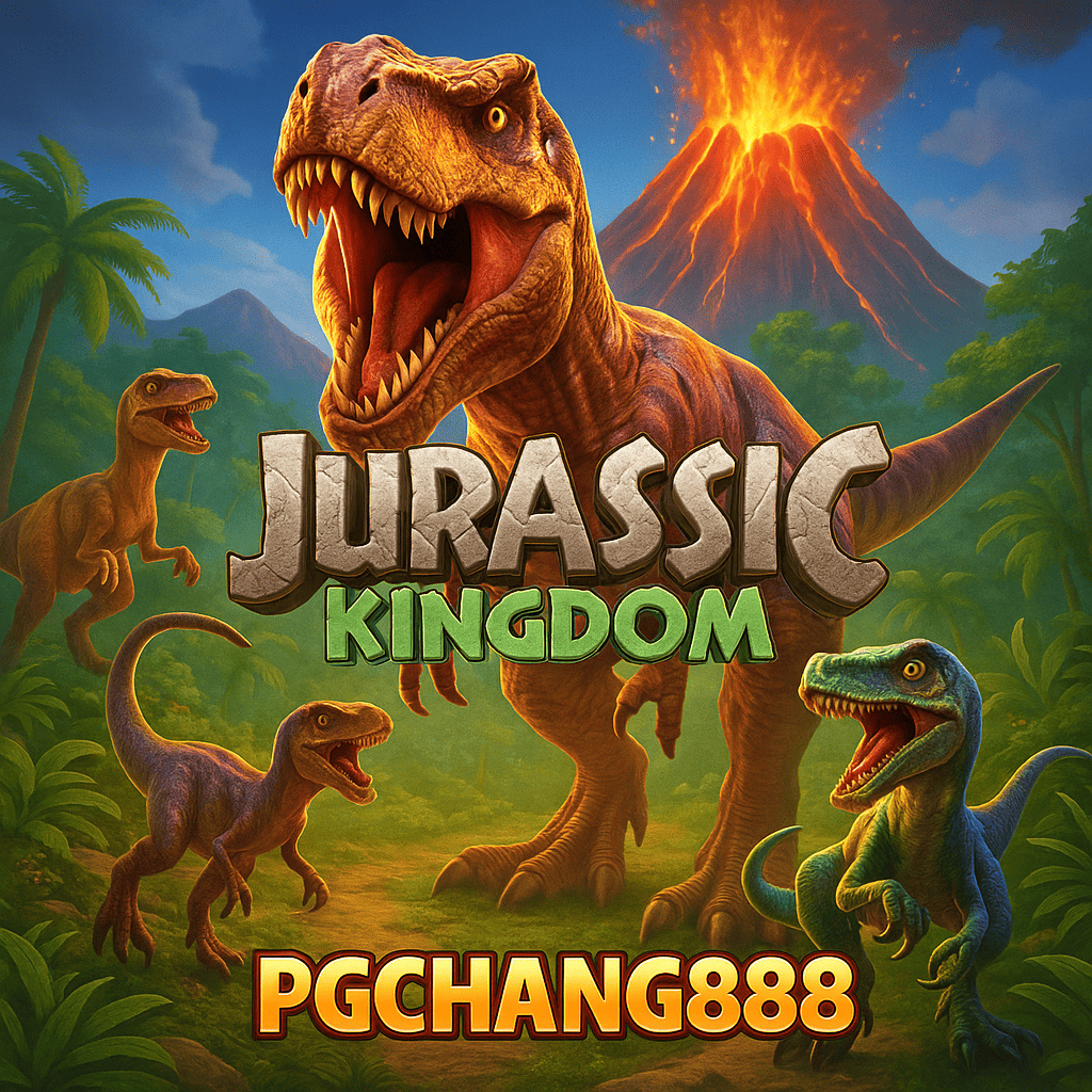 Jurassic Kingdom สล็อตไดโนเสาร์ผจญภัย แตกง่าย | PGCHANG888