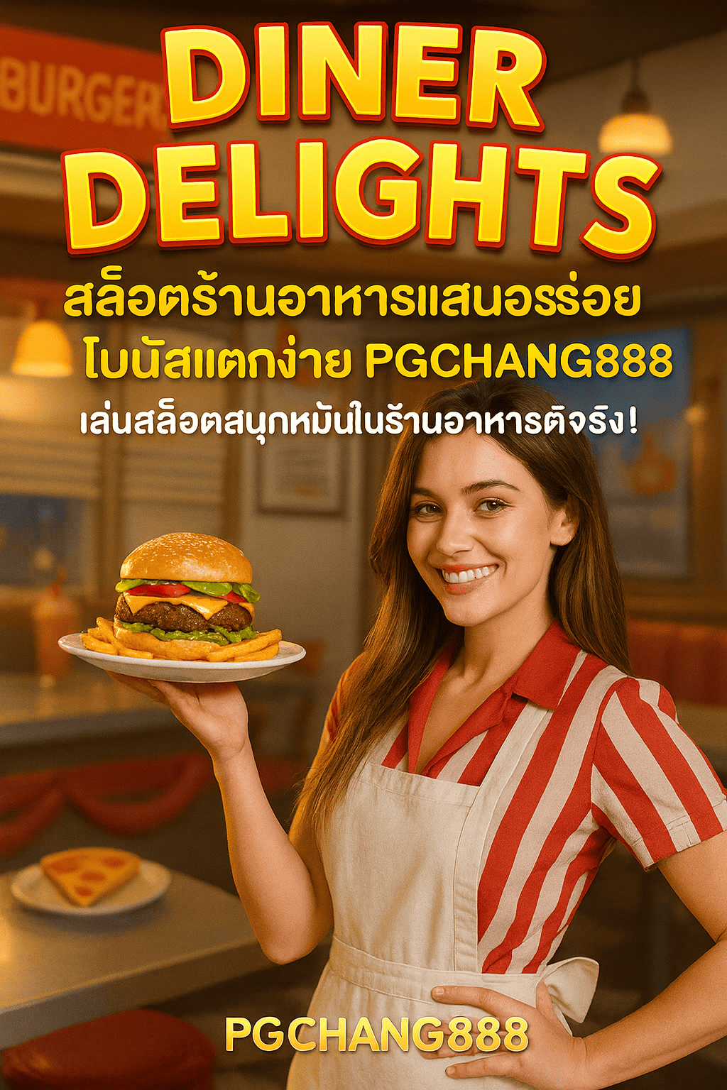 DINER DELIGHTS สล็อตร้านอาหารแสนอร่อย โบนัสแตกง่าย PGCHANG888