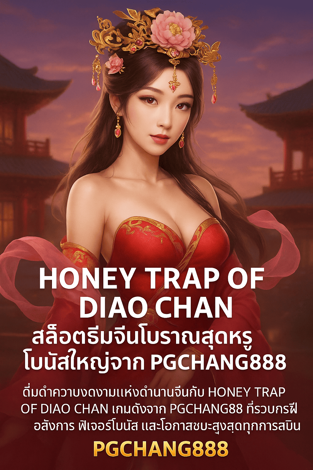 HONEY TRAP OF DIAO CHAN สล็อตธีมจีนโบราณสุดหรู โบนัสใหญ่จาก PGCHANG888