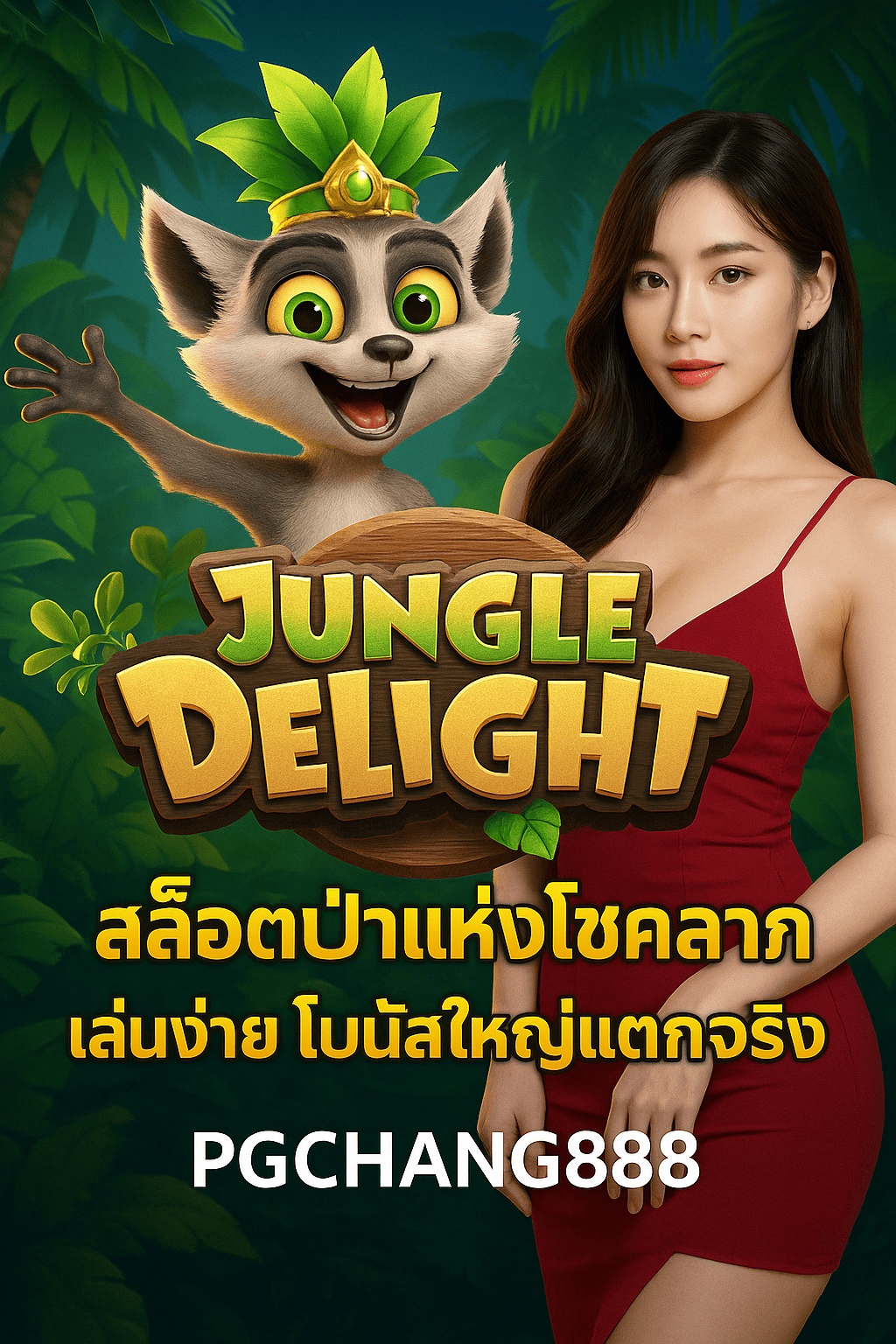Jungle Delight สล็อตป่าแห่งโชคลาภ เล่นง่าย โบนัสใหญ่แตกจริง PGCHANG888