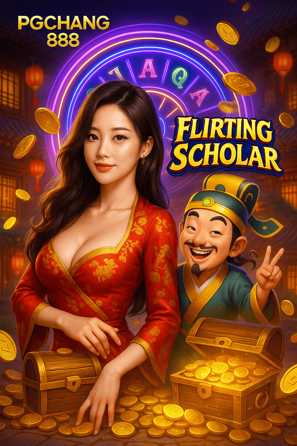 FLIRTING SCHOLAR สล็อตนักปราชญ์เจ้าสำราญ สุดฮาจาก PGCHANG888