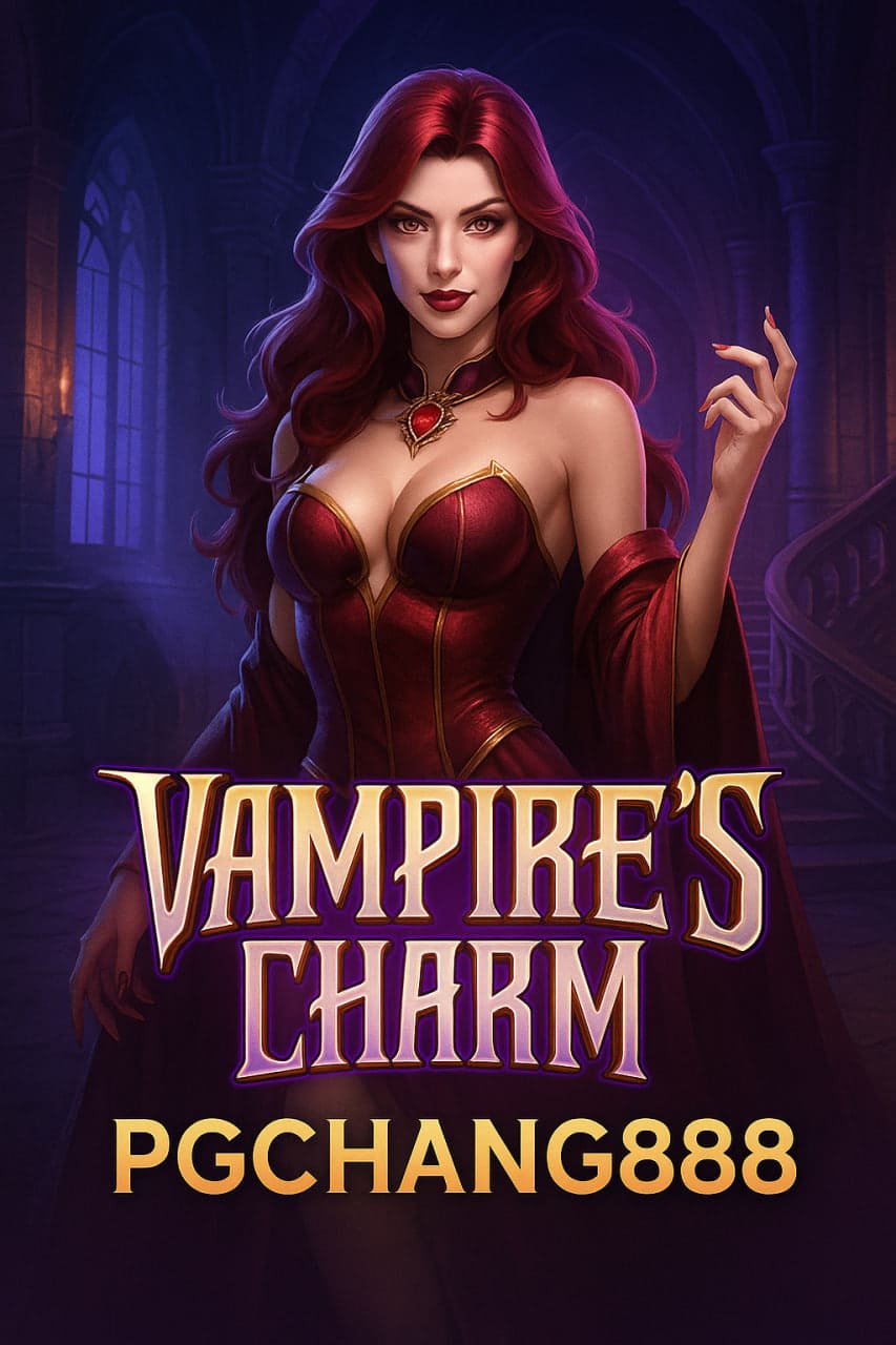 VAMPIRE’S CHARM สล็อตแวมไพร์ลึกลับ โบนัสแตกง่าย PGCHANG888
