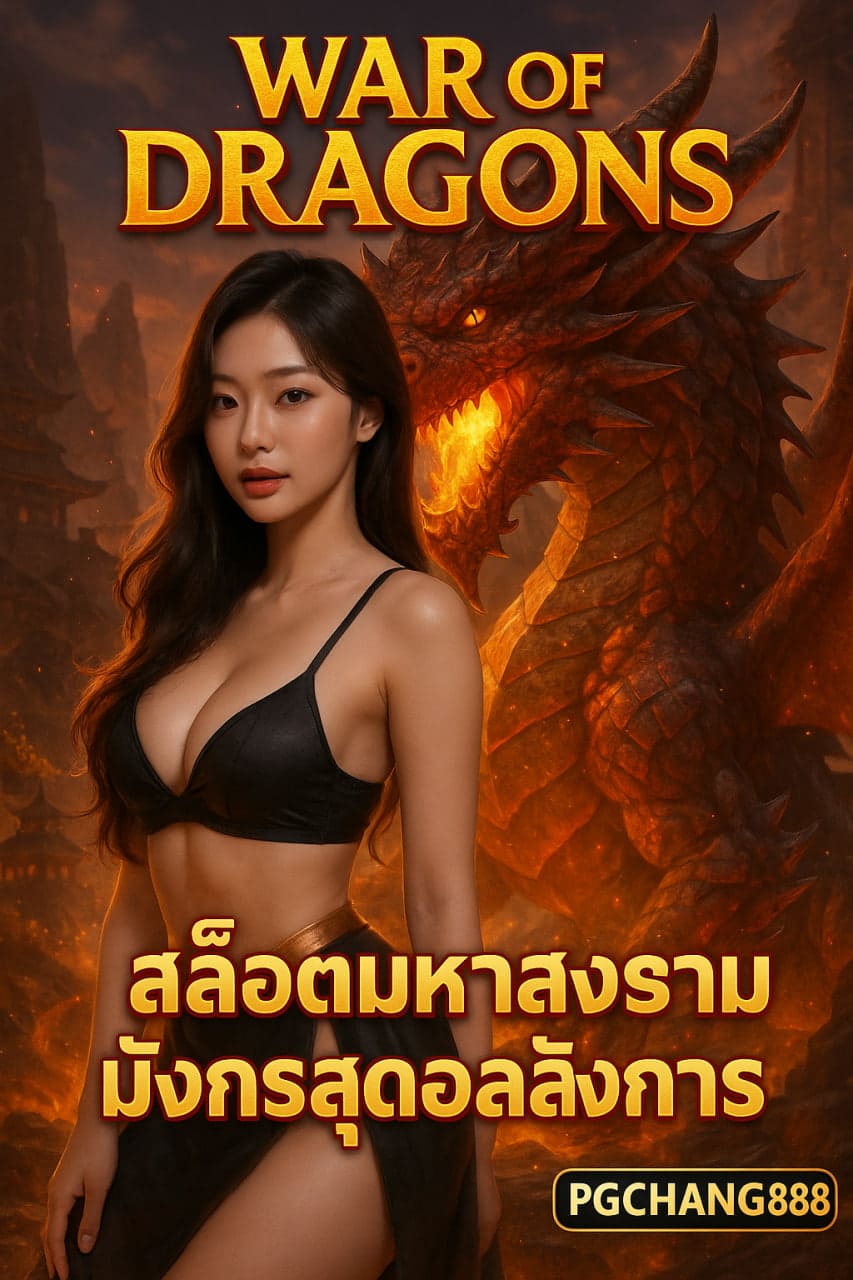 WAR OF DRAGONS สล็อตมหาสงครามมังกรสุดอลังการ โบนัสแตกง่ายกับ PGCHANG888