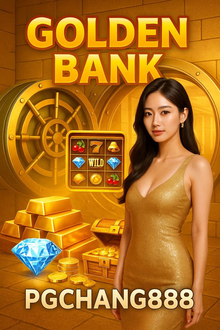GOLDEN BANK สล็อตคลังทองคำ โบนัสแตกไวที่ PGCHANG888