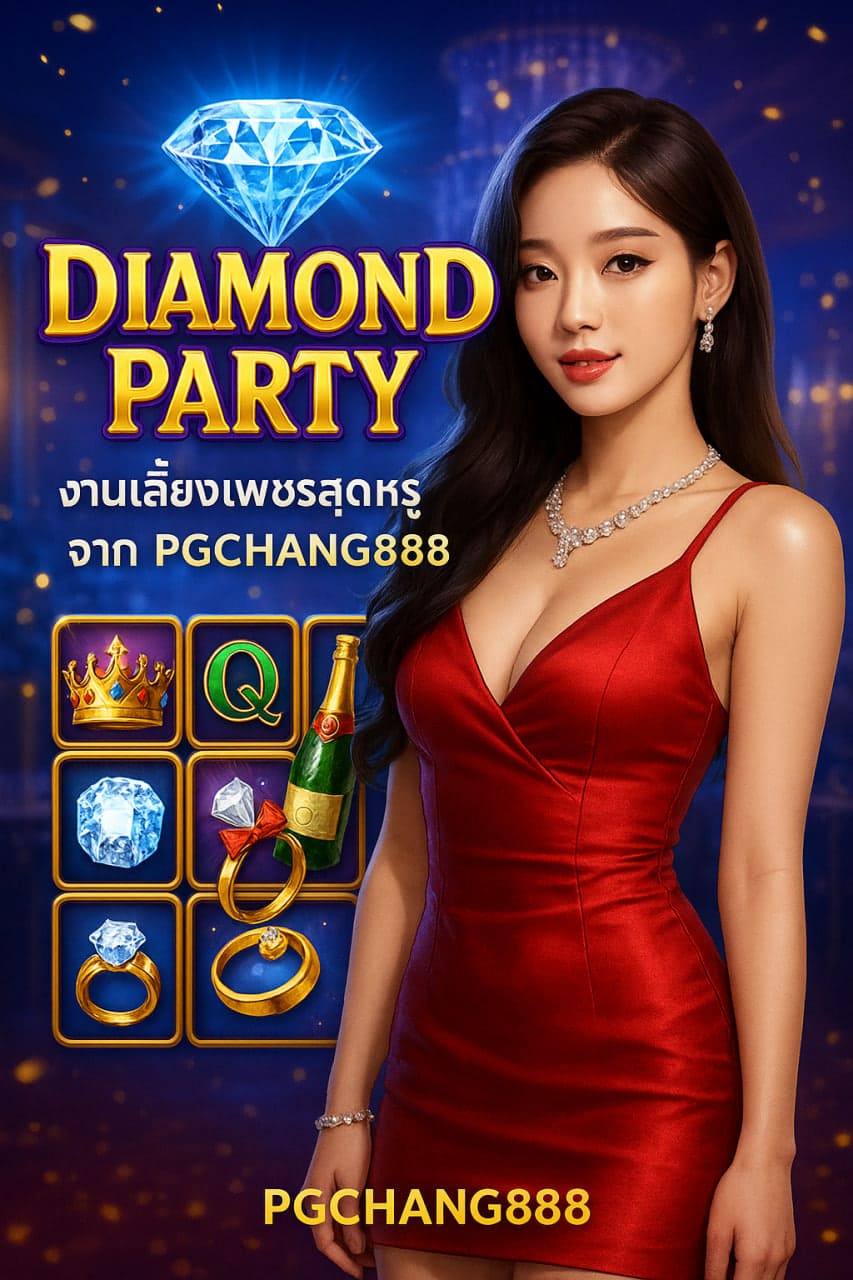 DIAMOND PARTY งานเลี้ยงเพชรสุดหรูจาก PGCHANG888 เกมสล็อตแห่งความสนุกและรางวัลใหญ่